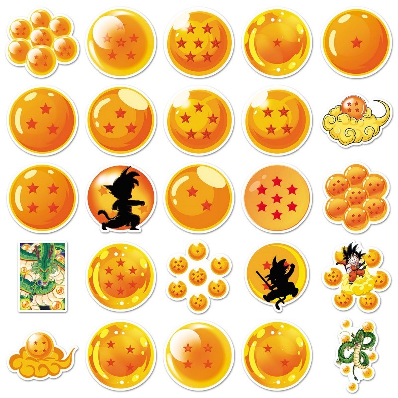 Model Kit Dragon Ball - 50pcs 드래곤 볼 PVC 스티커 만화