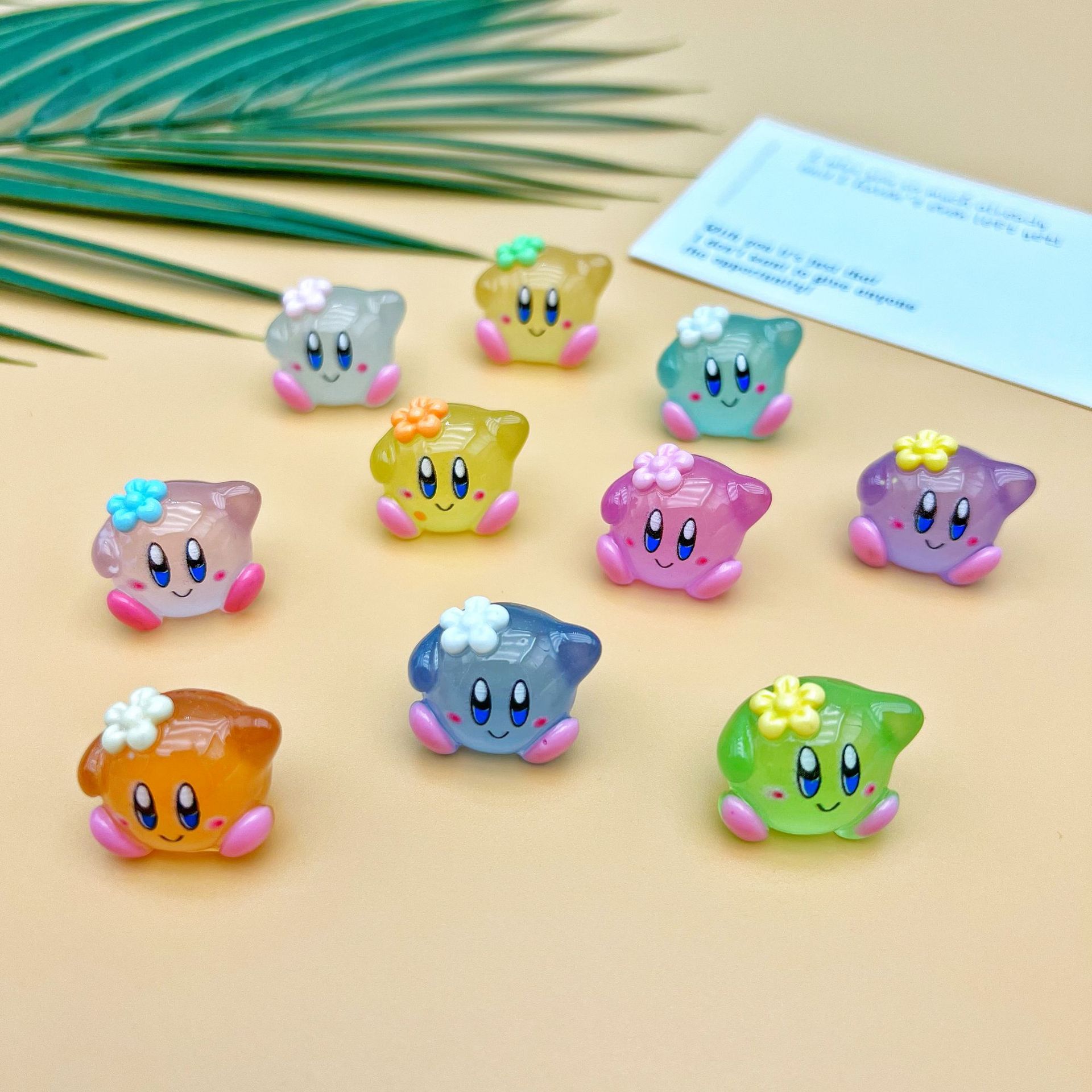 Model Kit Kirby - 10pcs 스타 커비 액션 피규어 빛나는