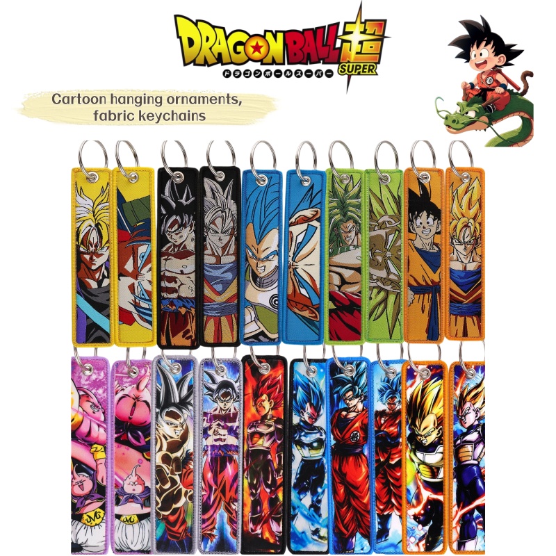Model Kit Dragon Ball - 드래곤볼 만화 애니메이션 직조 라벨 키체인