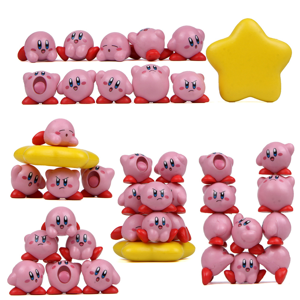 Model Kit Kirby - 11 개/대 미니 커비 액션 피규어