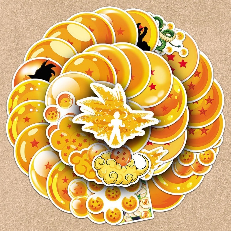 50pcs 드래곤 볼 PVC 스티커 만화 애니메이션 슈 - Model Kit Dragon Ball 리뷰 및 가격