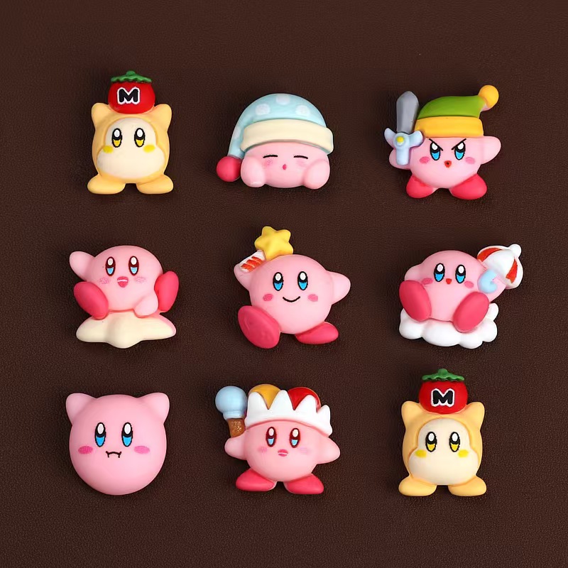 8개/세트 만화 귀여운 애니메이션 피규어 미니 스타 커 - Model Kit Kirby 리뷰 및 가격