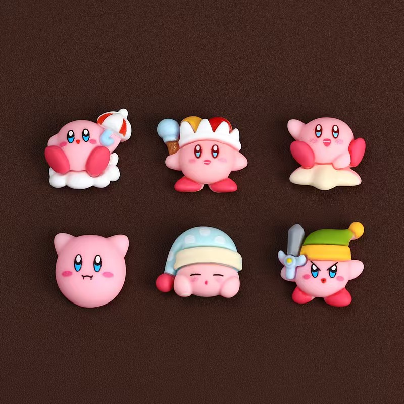 8개/세트 만화 귀여운 애니메이션 피규어 미니 스타 커 - Model Kit Kirby 리뷰 및 가격