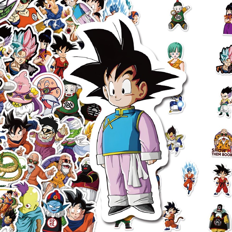 60pcs 애니메이션 드래곤 볼 스티커 만화 수하물 노 - Model Kit Dragon Ball 리뷰 및 가격