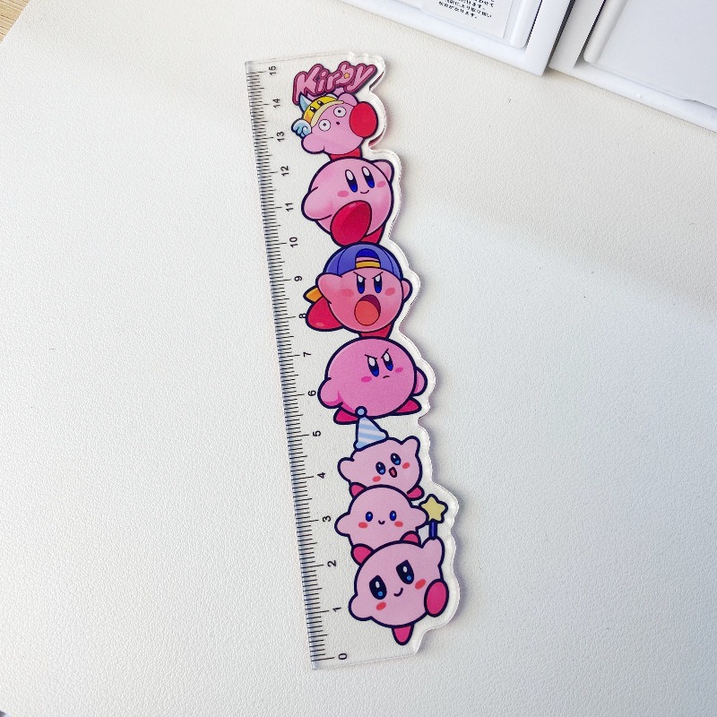 4PCS 커비 자 세트 귀여운 학생용 문구 만화 애니메 - Model Kit Kirby 리뷰 및 가격