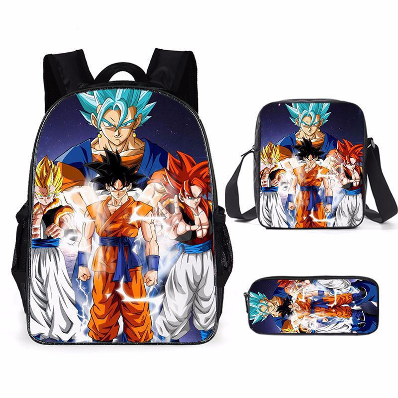 귀여운 만화 사이야인 프린트 백팩 세트 3종 귀여운 애 - Model Kit Dragon Ball 리뷰 및 가격