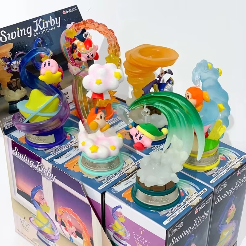 정품 Re-Ment 커비 풀 세트 피규어 스윙 커비 & - Model Kit Kirby 리뷰 및 가격