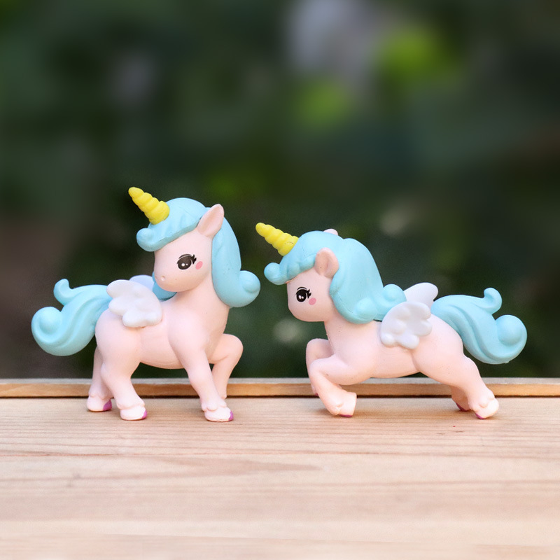 4개/세트 애니메이션 유니콘 Q 버전 귀여운 액션 피규 - Model Kit Unicorn 리뷰 및 가격
