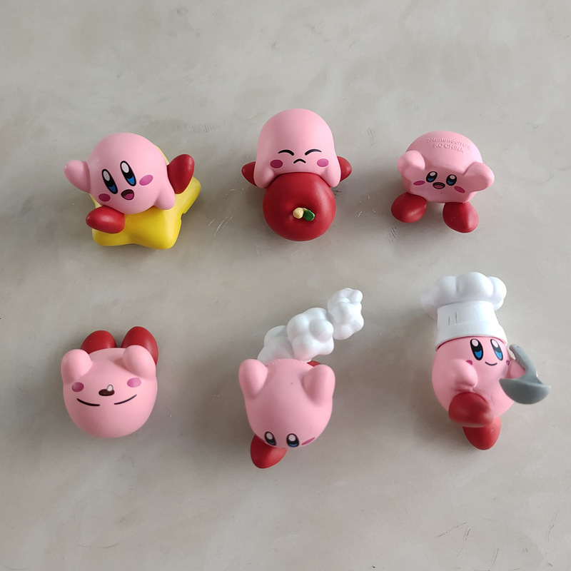 6종 세트 귀여운 커비 가샤폰 피규어 셰프와 스푼, 스 - Model Kit Kirby 리뷰 및 가격