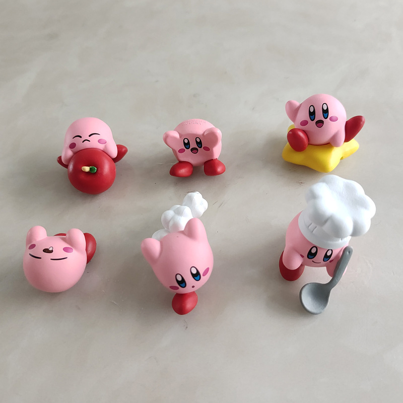 6종 세트 귀여운 커비 가샤폰 피규어 셰프와 스푼, 스 - Model Kit Kirby 리뷰 및 가격