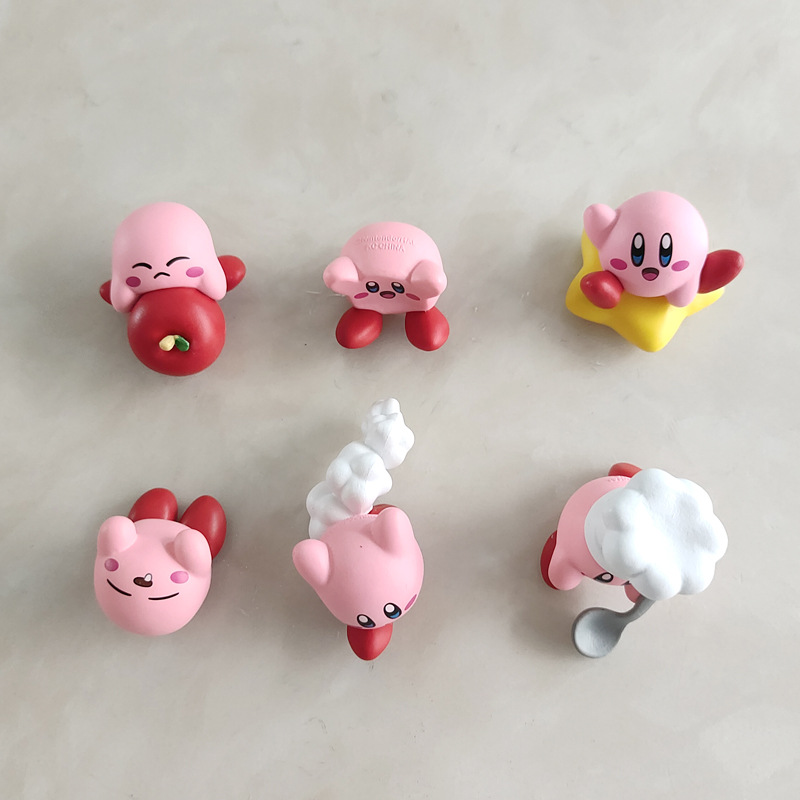 6종 세트 귀여운 커비 가샤폰 피규어 셰프와 스푼, 스 - Model Kit Kirby 리뷰 및 가격